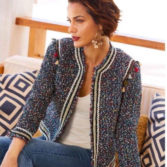 Anthropologie Lea Viola Tweed Jacket 